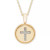 Diamond Accent Cross Pendant in 14K Yellow or Rose Gold