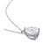 Lab-Created Moissanite Pear-Cut 17" Pendant Necklace (3-1/4 ct. t.w.) in 14k White Gold