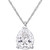 Lab-Created Moissanite Pear-Cut 17" Pendant Necklace (3-1/4 ct. t.w.) in 14k White Gold