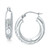 Small Patterned Hoop Earrings in Sterling Silver, 30mm, Created for Macy's