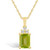 Peridot (1-3/4 Ct. T.W.) and Diamond (1/10 Ct. T.W.) Pendant Necklace in 14K Yellow Gold