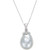 Cultured South Sea Baroque Pearl (11mm) and Diamond Accent Pendant Necklace in 14k White Gold