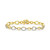 Diamond Open Pear Link Bracelet (1 ct. t.w.) in 14k Gold-Plated Sterling Silver