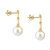 EFFY® Cultured Freshwater Pearl (10mm) Chain Link Drop Earrings in 14k Gold