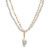 Cultured Freshwater Pearl (2x3mm, 9x10mm) Layered Pendant Necklace in 14k Gold-Plated Sterling Silver, 17" + 1" extender
