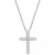 Cubic Zirconia Cross 18" Pendant Necklace