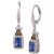Blueberry Tanzanite (3/4 ct. t.w.) & Diamond (3/8 ct. t.w.) Leverback Drop Earrings in 14k White Gold (Also available in 14K Gold)