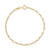 Children's Paperclip Link Chain Bracelet in 14k Gold