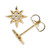 Diamond North Star Stud Earrings (1/20 ct. t.w.) in 14k Gold