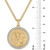 Diamond St. Christopher Medallion 22" Pendant Necklace (1/4 ct. t.w.) in 18k Gold-Plated Sterling Silver, Created for Macy's
