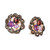 Multi-Gemstone Cluster Braided Halo Leverback Earrings (16-3/8 ct. t.w.) in 14k Rose Gold