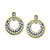 Cubic Zirconia Doorknocker Stud Earrings in 18k Gold-Plated Sterling, Created for Macy's
