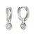 Sterling Silver Cubic Zirconia Huggie Earring
