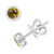 Citrine Bezel Stud Earrings (3/8 ct. t.w.) in Sterling Silver