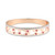 Ruby (1/2 ct. t.w.) & White Topaz (1 ct. t.w.) Cut-Out Heart Bangle Bracelet in  18k Rose Gold-Plated Sterling Silver