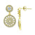 Cubic Zirconia Medallion Drop Earrings, Created for Macy's