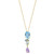 EFFY® Multi-Gemstone (7-3/4 ct. t.w.) & Diamond Accent 18" Pendant Necklace in 14k Gold