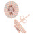 Morganite (1-3/8 ct. t.w.) and Diamond (1/2 ct. t.w.) Halo Stud Earrings in 14K Rose Gold
