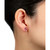 Pink Crystal Ribbon Earrings in Sterling Silver, Created for Macy's