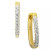 Diamond Small Hoop Earrings (1/4 ct. t.w.) in 10k White Gold (Also available in 10k Gold), .75"