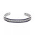 Sapphire (1-3/4 ct. t.w.) & Diamond (1/10 ct. t.w.) Bangle Bracelet in Sterling Silver (Also Available in Ruby & Emerald)