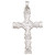 Cross Pendant in 14k White Gold
