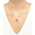 Ruby (1-1/5 ct. t.w.) & White Topaz (1/10 ct. t.w.) Circle 18" Pendant Necklace in Sterling Silver