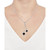 Onyx & Diamond (1/4 ct. t.w.) Clover 17" Lariat Necklace in Sterling Silver
