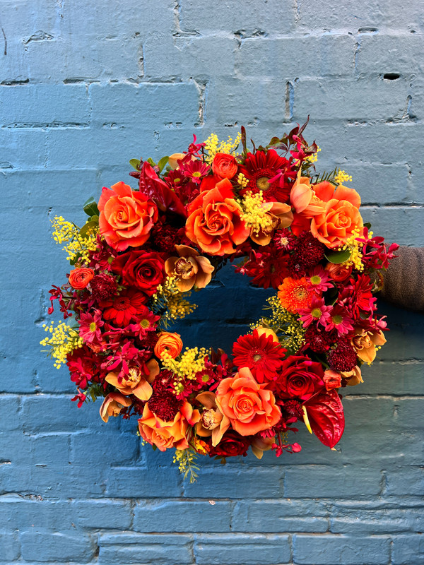 sunset wreath