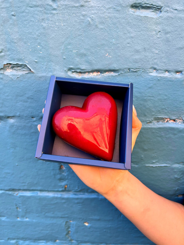 red heart gift box