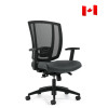 Avro MVL3101, Upholstered Seat & Mesh Back Synchro-Tilter, Assembled in Canada