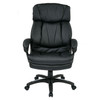 Oversized Faux Leather Executive Chair, front view