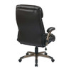 Executive Bonded Leather Chair, back view