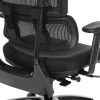 Proline II Vertical Black Mesh Back Chair with Shiny Black Base 99663B-30, detail