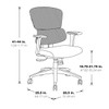 Worksmart Mesh Back Manager's Chair EM98958-3, dimensions