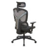 WorkSmart Mesh Back Manager's Chair with Headrest, back view
