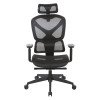 WorkSmart Mesh Back Manager's Chair with Headrest, front view