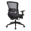 Space Seating Dark Air Grid® Seat and Back Manager's Chair - 515-77N1F2, Back view