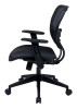 Space Seating Black AirGrid Seat and Back Deluxe Task Chair, side view