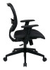 Space Seating Black AirGrid Seat and Back Deluxe Task Chair, side view