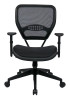 Space Seating Black AirGrid Seat and Back Deluxe Task Chair, front view