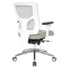 ProGrid® White Mesh Mid Back Chair - 95673-5882, right back view