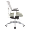 ProGrid® White Mesh Mid Back Chair - 95673-5882, right side view