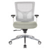 ProGrid® White Mesh Mid Back Chair - 95673-5882, front view