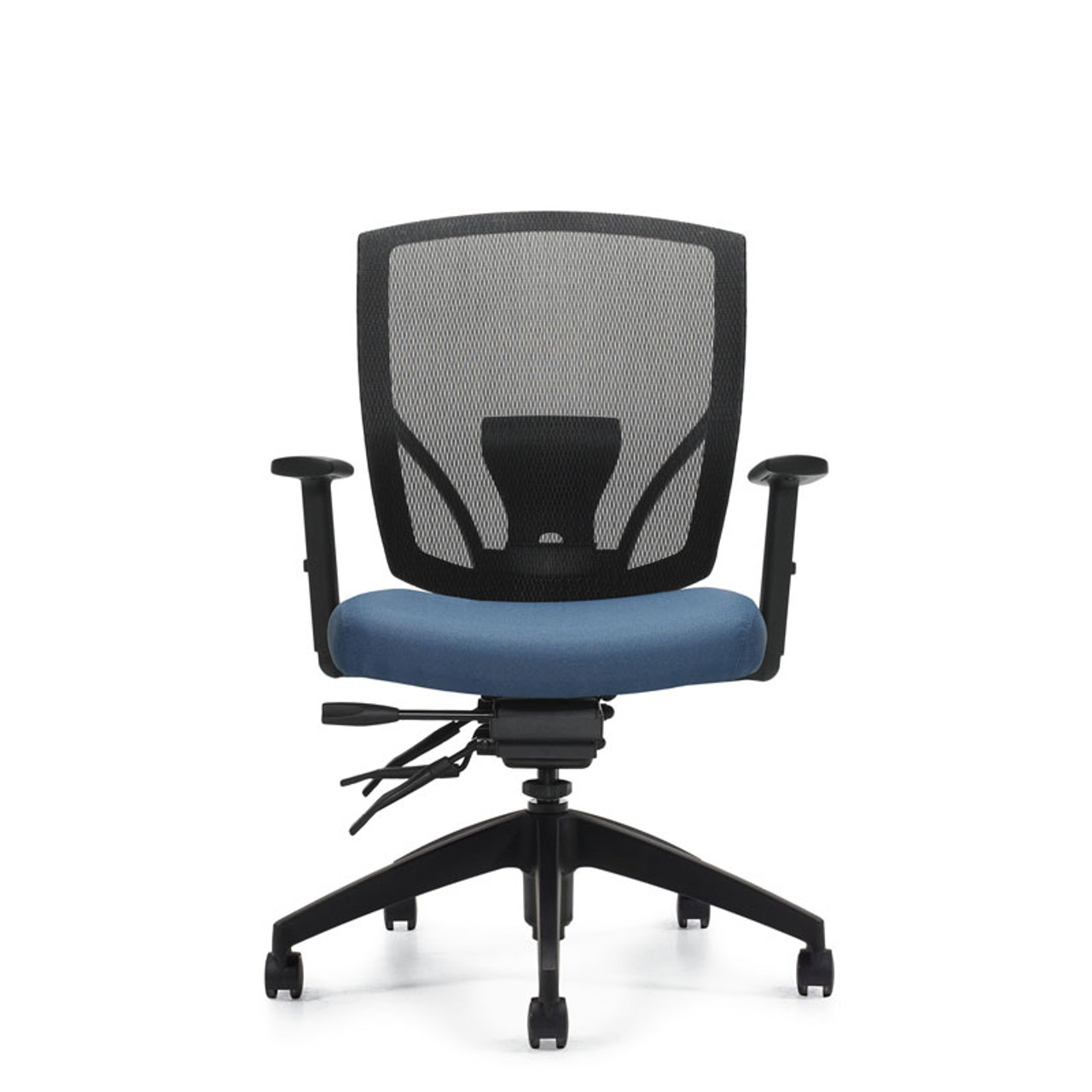 Ibex MVL2803, Upholstered Seat & Mesh Back Multi-Tilter, OTG 