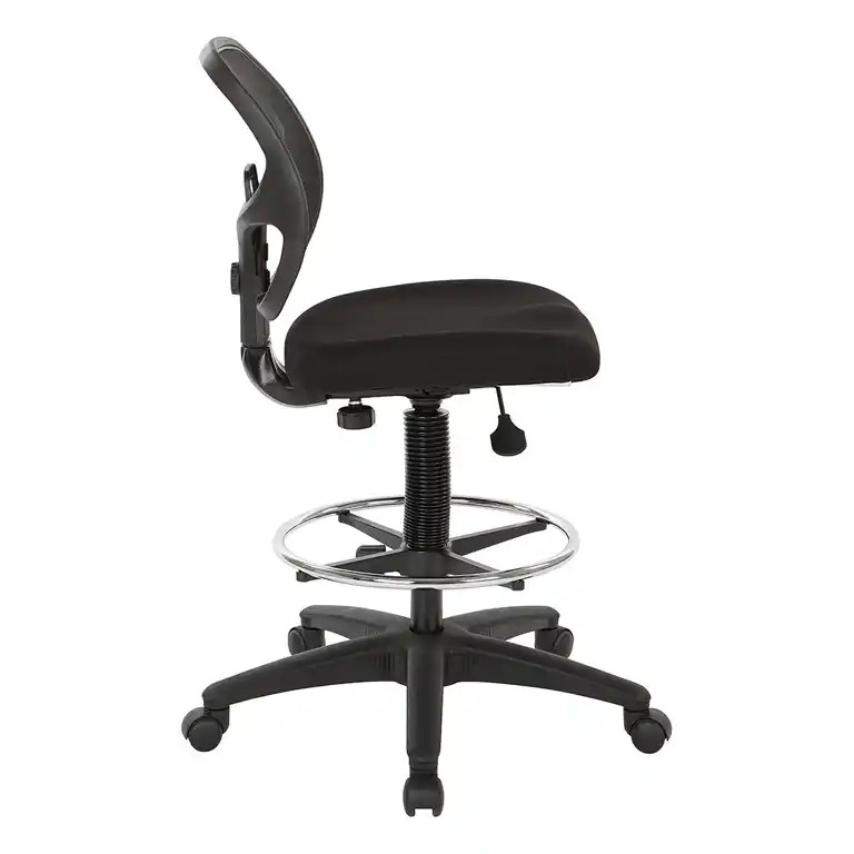 WorkSmart Deluxe Mesh Back Drafting Chair with 18