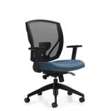 Ibex MVL2801, Upholstered Seat & Mesh Back Synchro-Tilter, OTG