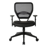 Professional Dark AirGrid® Managers Chair, front view