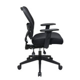 Deluxe Air Grid Back Chair with Mesh Seat, side view