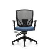 Ibex MVL2803, Upholstered Seat & Mesh Back Multi-Tilter, OTG, front view